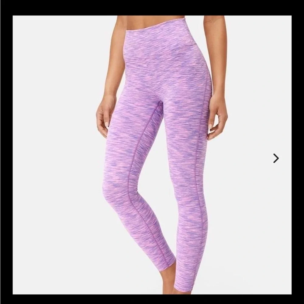 Outdoor Voices Flow High Waist 7/8 Leggings Small Spacedye Hyacinth Purple - Picture 2 of 10